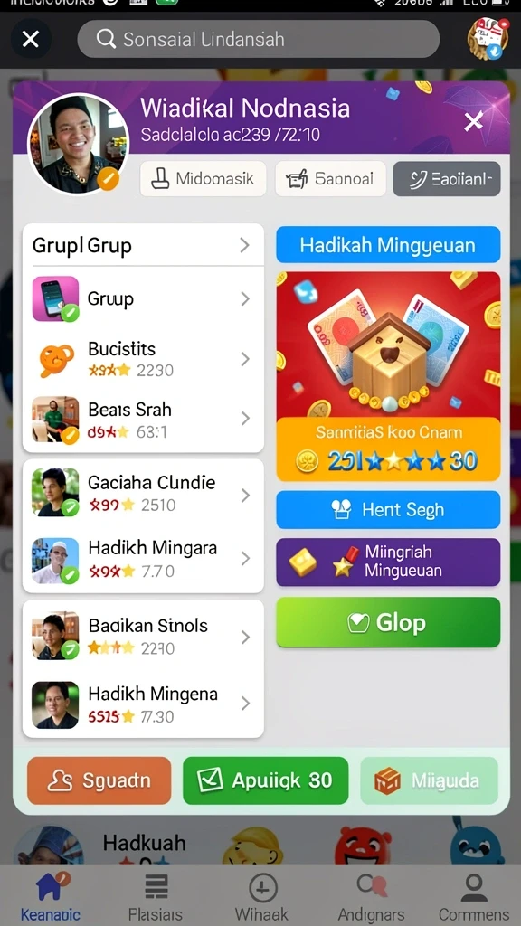 8svip - Tampilan antarmuka yang intuitif dan menarik.