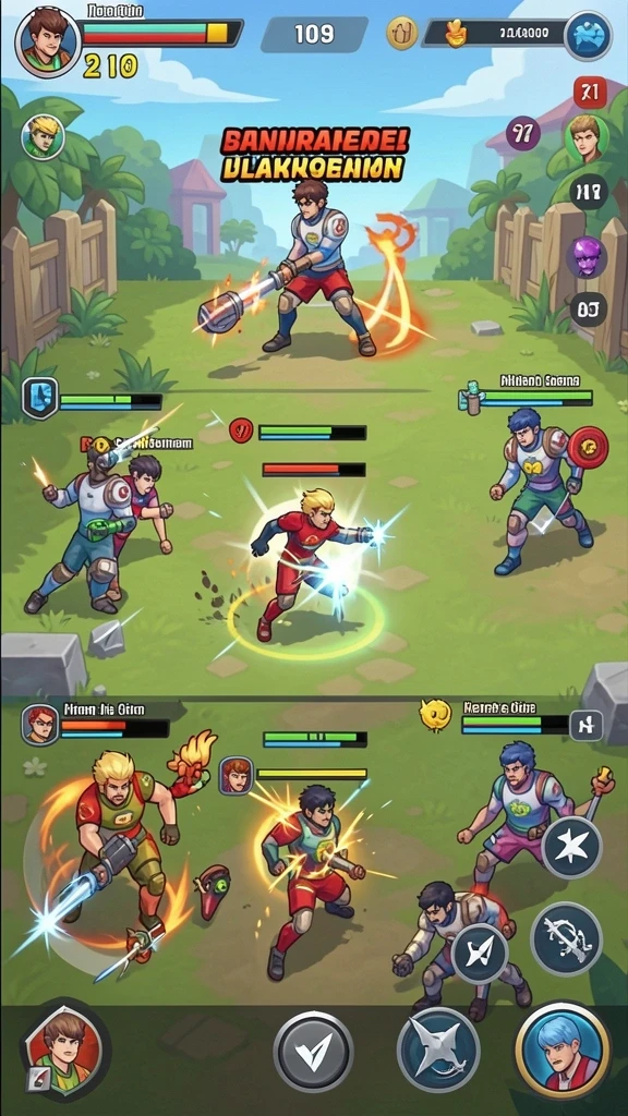 sky77 - Tangkapan layar karakter dengan desain unik.